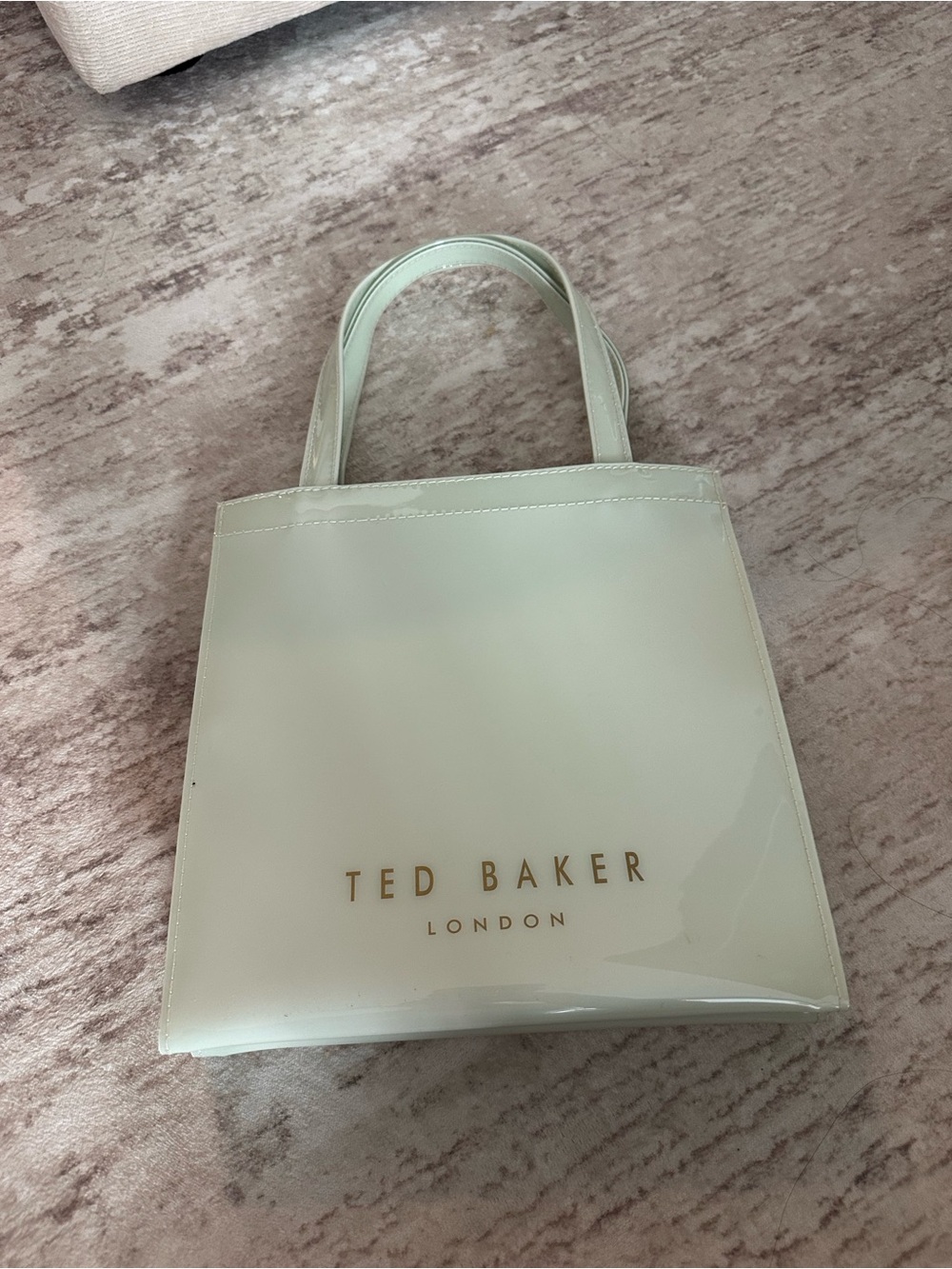 Ted Baker Pale Mint Patent Tote with Bow Accent - Picture 4 of 5